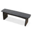1.4m Elm Dining Bench - Full Black