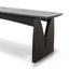 1.4m Elm Dining Bench - Full Black