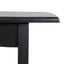 1.4m Elm Dining Bench - Full Black