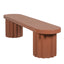 2.1m Concrete Bench - Terracotta