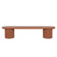 2.1m Concrete Bench - Terracotta