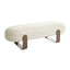 1.5m Long Bench - Soft Ivory