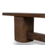 2m Elm Bench - Dark Brown