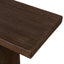2m Elm Bench - Dark Brown