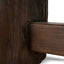 2.5m Elm Bench - Dark Brown