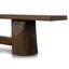 2.5m Elm Bench - Dark Brown