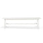 1.8m Wooden Bench - Full White