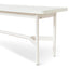 1.8m Wooden Bench - Full White