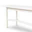 1.8m Wooden Bench - Full White