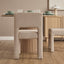 Claude Set of 2 Dining Chairs Beige Velvet