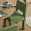 Claude Set of 2 Dining Chairs Green Velvet
