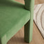 Claude Set of 2 Dining Chairs Green Velvet