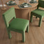 Claude Set of 2 Dining Chairs Green Velvet