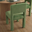 Claude Set of 2 Dining Chairs Green Velvet