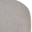 Set of 2 - Natural Dining Armchair - Grey Seat