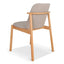 Natural Dining Chair - Grey Seat (Set of 2)