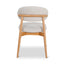 Coastal Beige Dining Chair - Natural Oak