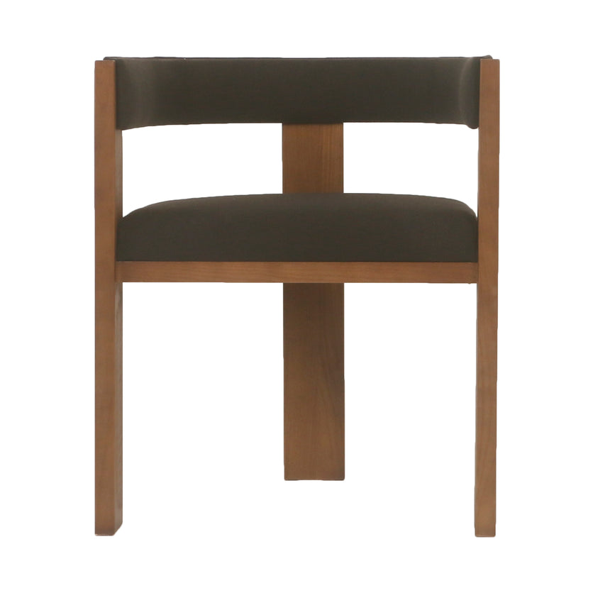 Brown ELM Dining Chair - Black (Set of 2)