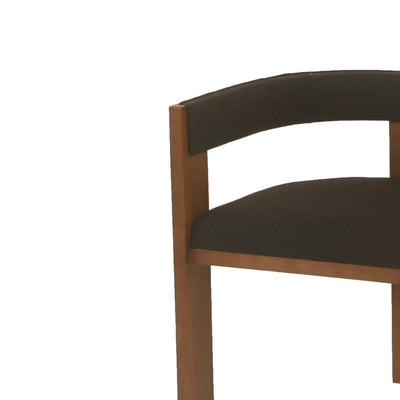 Brown ELM Dining Chair - Black (Set of 2)