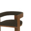 Brown ELM Dining Chair - Black (Set of 2)