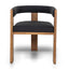 Brown ELM Dining Chair - Black (Set of 2)