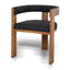 Brown ELM Dining Chair - Black (Set of 2)
