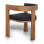 Brown ELM Dining Chair - Black (Set of 2)