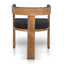 Brown ELM Dining Chair - Black (Set of 2)