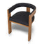 Brown ELM Dining Chair - Black (Set of 2)
