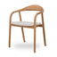 Natural Dining Armchair - Beige (Set of 2)