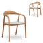 Natural Dining Armchair - Beige (Set of 2)