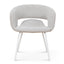 White Dining Chair - Clay Grey (Set of 2)
