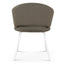 White Dining Chair - Dark Moss Green (Set of 2)