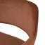 Black Dining Chair - Burnt Brown Seat (Set of 2)