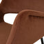 Black Dining Chair - Red Bronze Seat (Set of 2)