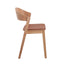 Natural Dining Chair - Brown Seat (Set of 2)