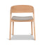 Natural Dining Chair - Grey Seat (Set of 2)