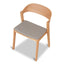 Natural Dining Chair - Grey Seat (Set of 2)