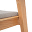 Natural Dining Chair - Grey Seat (Set of 2)