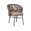 Beige Outdoor Dining Chair - Brown (Set of 2)