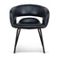 Set of 2 - Dining Chair - Full Black