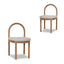 Natural Dining Chair - Pale Beige (Set of 2)