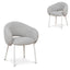 White Dining Chair - Clay Grey (Set of 2)