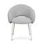 White Dining Chair - Clay Grey (Set of 2)