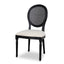 Black ELM Dining Chair - Dawn Beige (Set of 2)