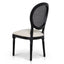 Black ELM Dining Chair - Dawn Beige (Set of 2)