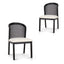 Black ELM Dining Chair - Dawn Beige (Set of 2)