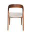Walnut Dining Chair - Naxos Beige (Set of 2)