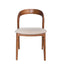 Walnut Dining Chair - Naxos Beige (Set of 2)