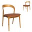 Natural Dining Chair - Naxos Tan (Set of 2)